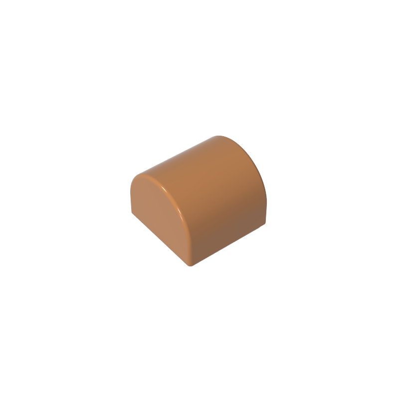 Brick Curved 1 x 1 x 2/3 Double Curved Top, No Studs