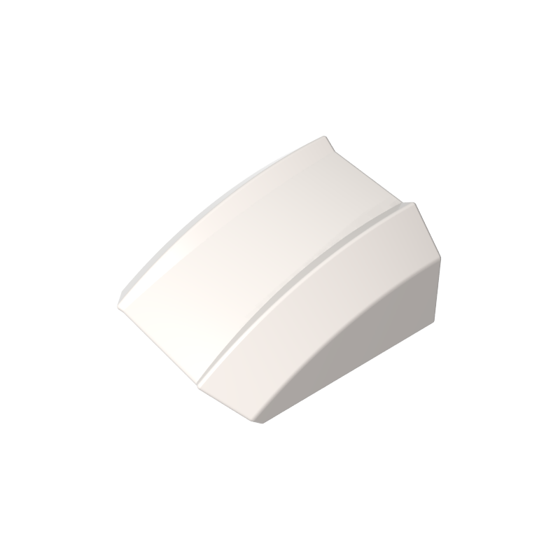 Slope Curved 2 x 2 with Lip, No Studs