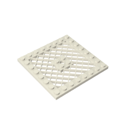 Plate Special 8 x 8 with Grille [Hole in Center]