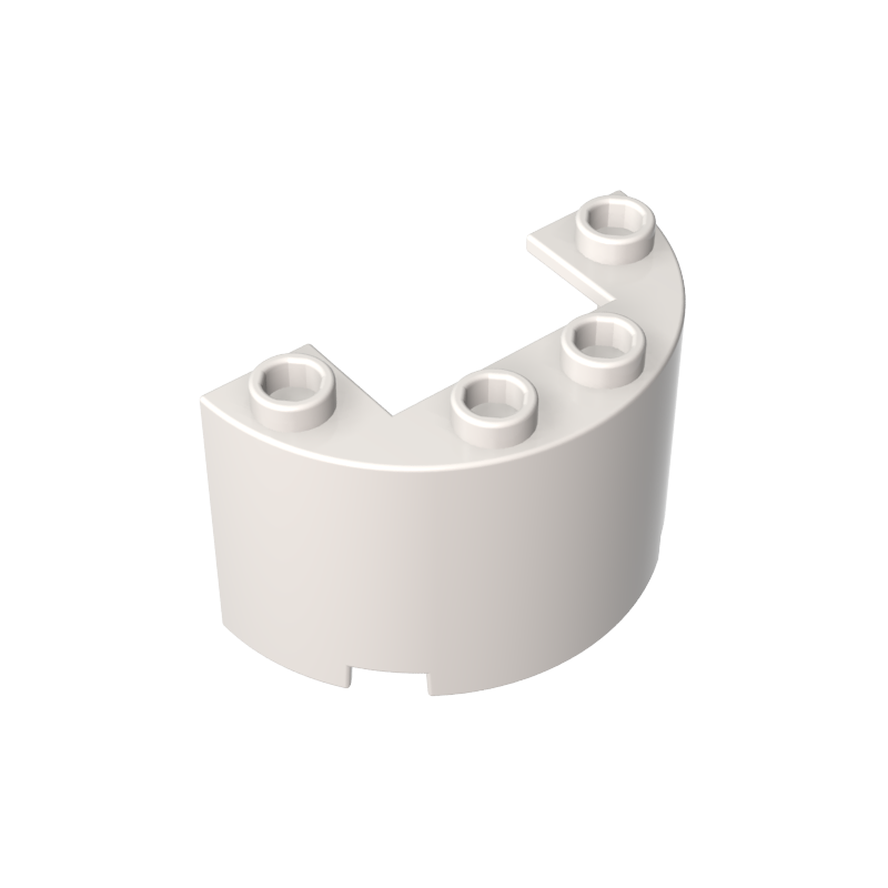 Cylinder Half 2 x 4 x 2 with 1 x 2 Cutout