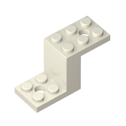 Bracket 5 x 2 x 2 1/3 with Holes, Inside Stud Holder