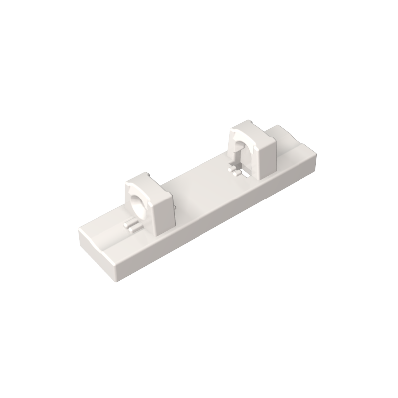 Hinge Tile 1 x 4 Locking Dual 1 Fingers on Top [8 Locking Ridges]