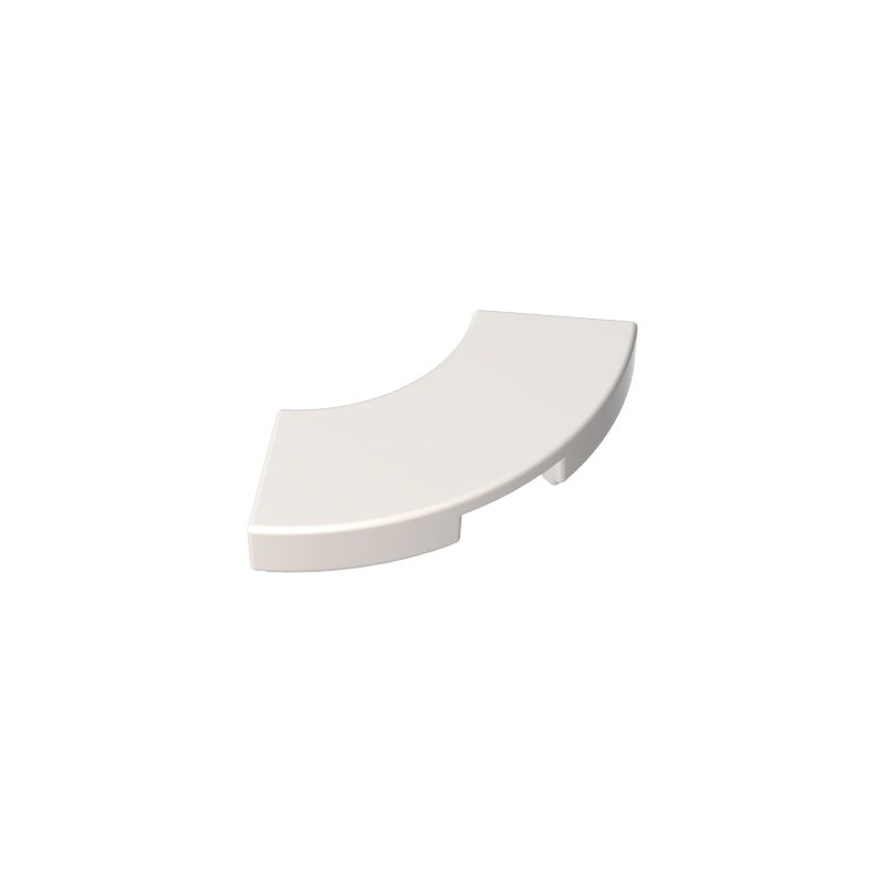 Tile 2 x 2 Curved, Macaroni