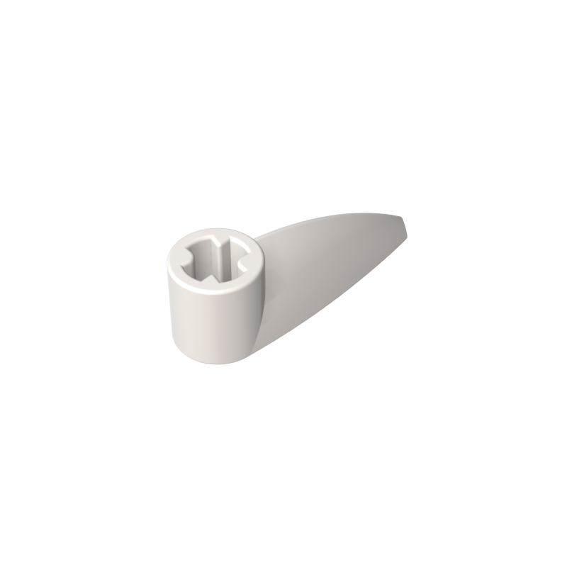 Technic Tooth 1 x 3 with Axle Hole [Rounded Underside]