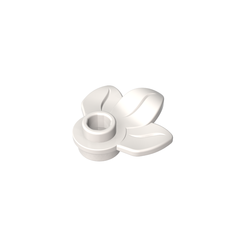 Plant, Plate 1 x 1 Round with 3 Leaves