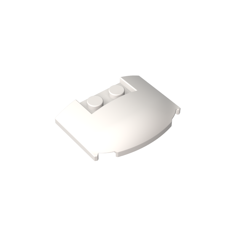 Slope Curved 3 x 4 x 2/3 Triple Curved with 2 Sunk Studs