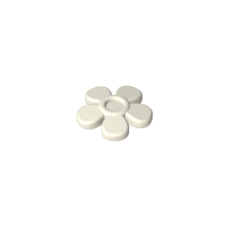 Headwear Accessory Flower with 5 Smooth Petals and Pin