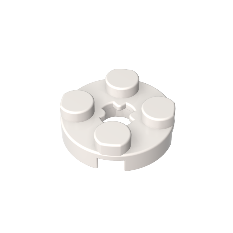 Plate Round 2 x 2 with Axle Hole Type 1 (+ Opening)