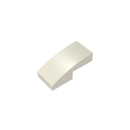 Slope Curved 2 x 1 No Studs [1/2 Bow]