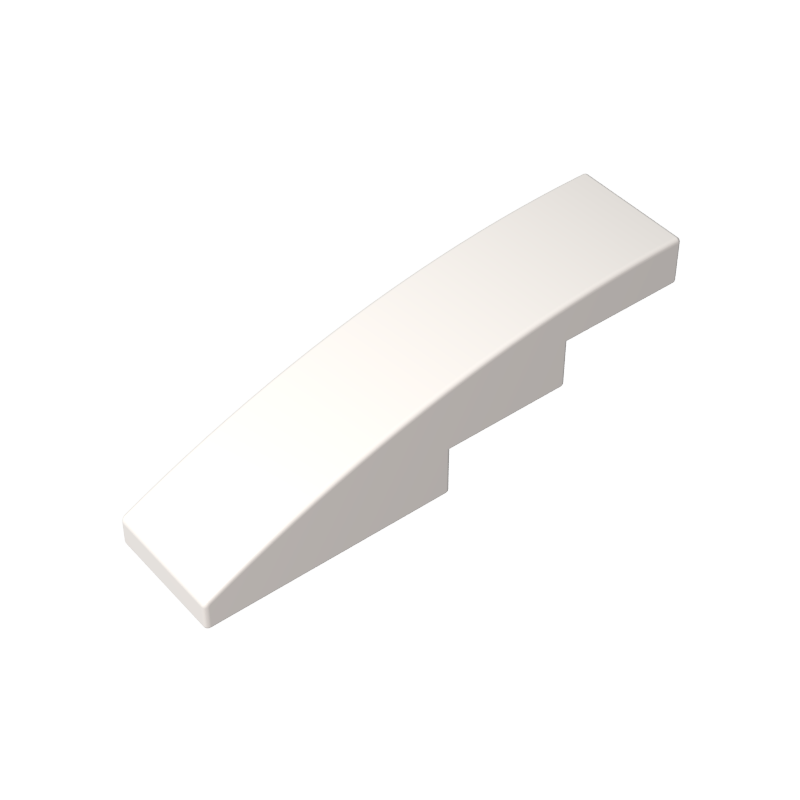 Slope Curved 4 x 1 No Studs [Stud Holder with Symmetric Ridges]