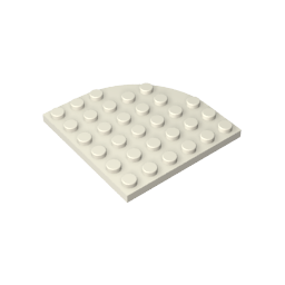 Plate Round Corner 6 x 6