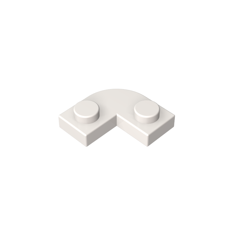 Plate 2 x 2 Round Corner with 1 x 1 Cutout