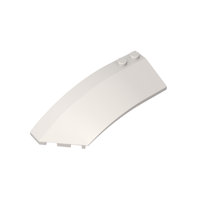 Wedge Curved 8 x 3 x 2 Open Left [Plain] - Color ID 90