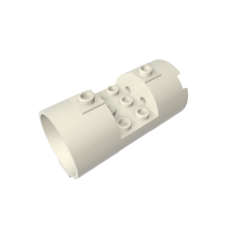 Cylinder 3 x 6 x 2 2/3 Horizontal Open Studs - Color ID 90