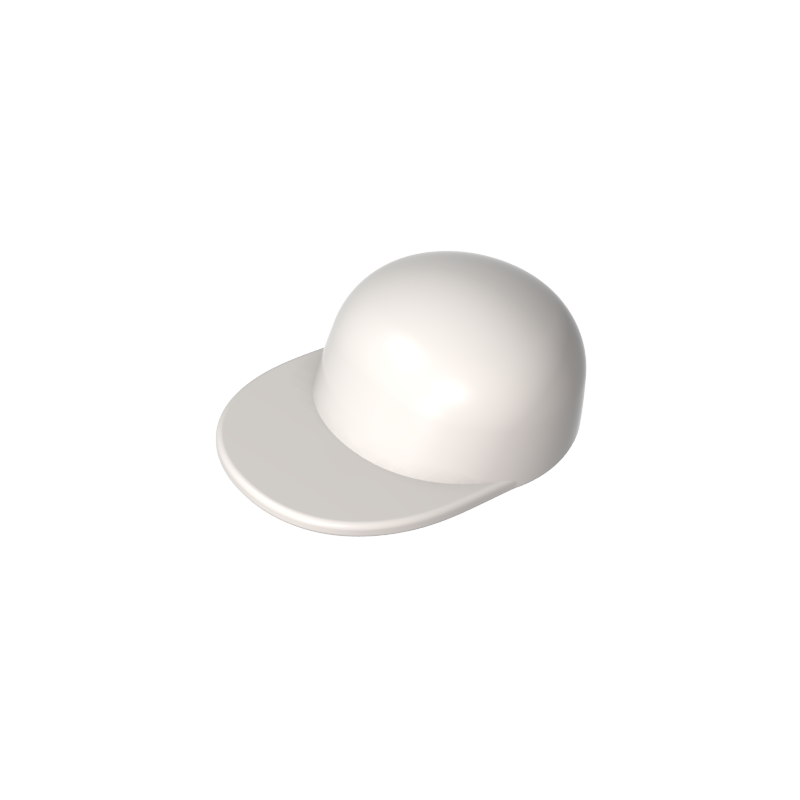 Minifig Cap Short Curved Peak - Color ID 90