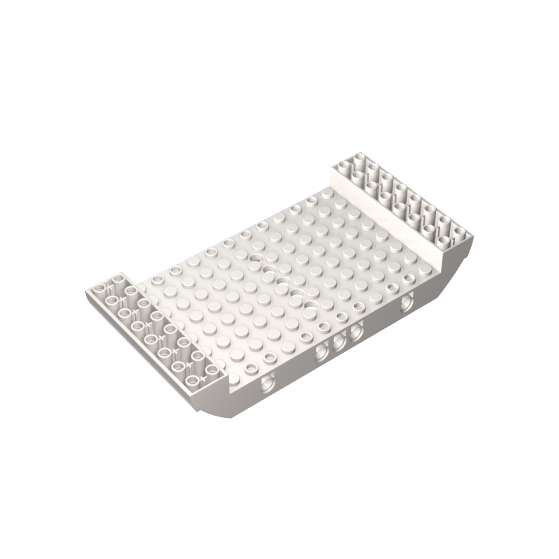 Boat Hull Section, Large Middle 8 x 16 x 2 1/3 with 5 Holes - Color ID 90