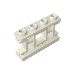 Fence 1 x 4 x 2 Ornamental Asian Lattice with 4 Studs - Color ID 90