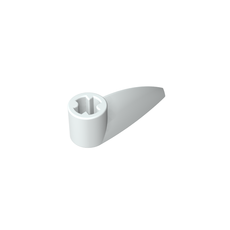 Technic Tooth 1 x 3 with Axle Hole [Rounded Underside]
