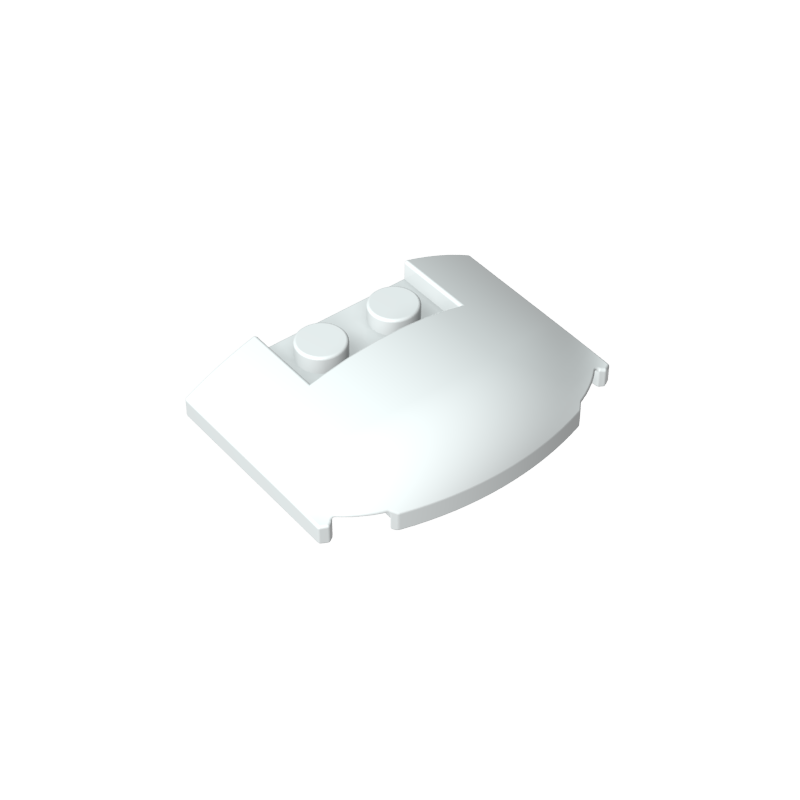 Slope Curved 3 x 4 x 2/3 Triple Curved with 2 Sunk Studs