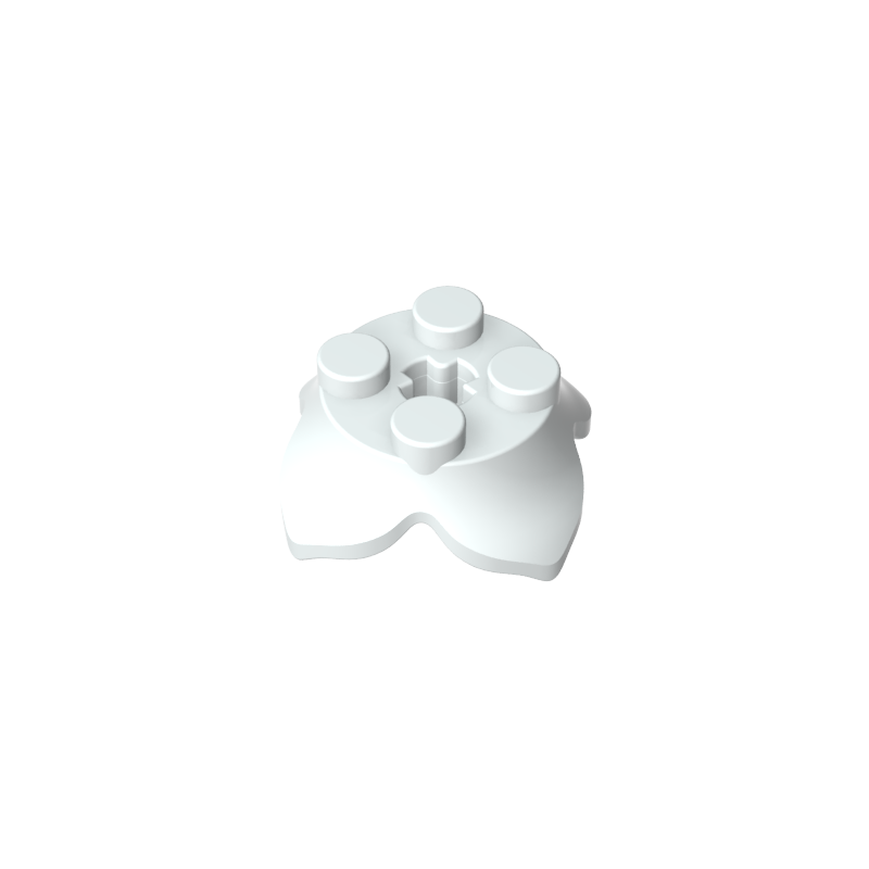 Plant, Leaves, Round 2 x 2 x 2/3 with + Axle Hole and 4 Leaf Extensions