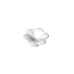 Plant, Outdoor Accessory Kit, Flower with 6 Rounded Petals and Pin