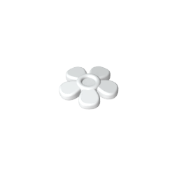 Headwear Accessory Flower with 5 Smooth Petals and Pin