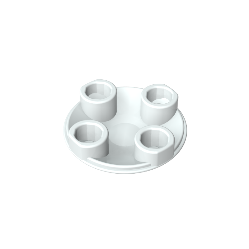 Plate Round 2 x 2 with Rounded Bottom [Boat Stud]