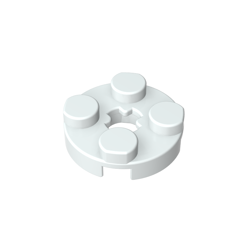 Plate Round 2 x 2 with Axle Hole Type 1 (+ Opening)