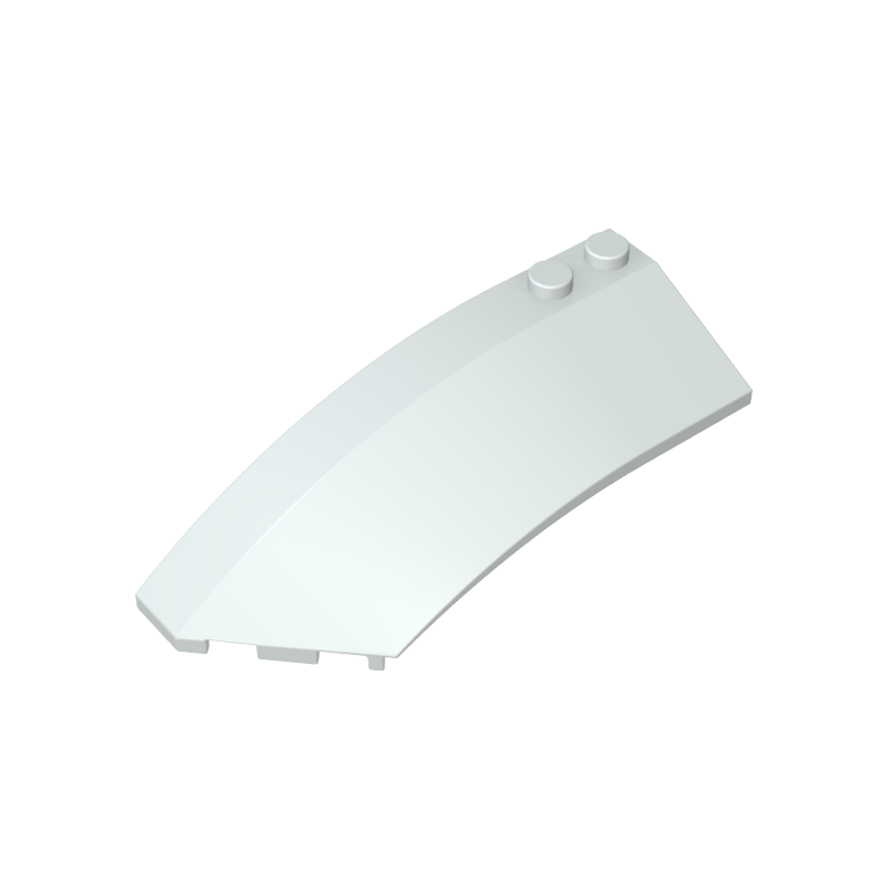Wedge Curved 8 x 3 x 2 Open Left [Plain] - Color ID 91