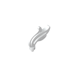 Headwear Accessory Plume / Feather / Flame Triple Point - Color ID 91