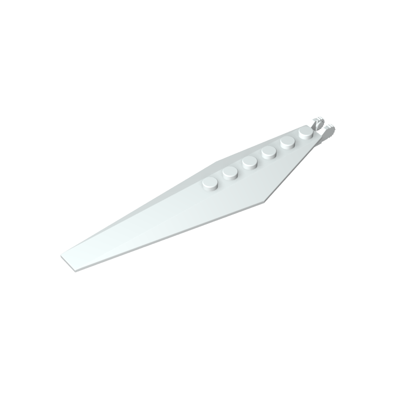 Hinge Plate 1 x 12 with Angled Side Extensions and Tapered Ends - Color ID 91