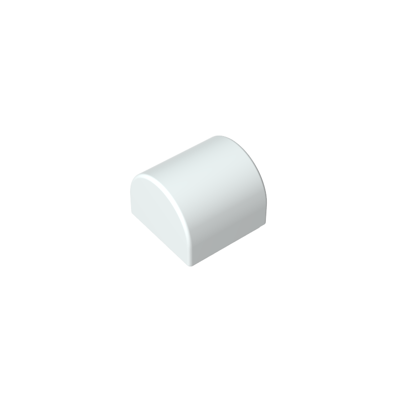 Brick Curved 1 x 1 x 2/3 Double Curved Top, No Studs