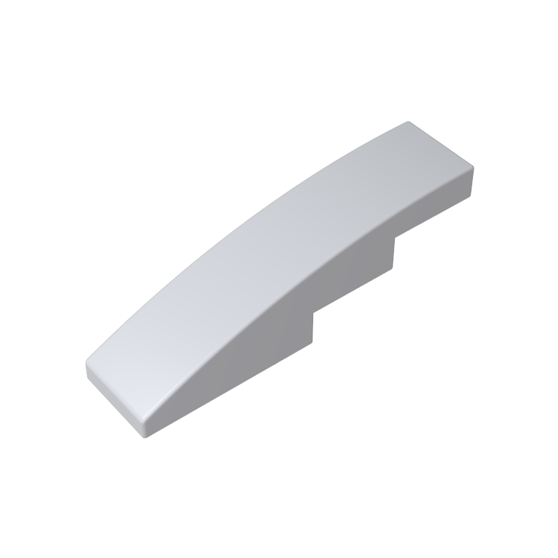 Slope Curved 4 x 1 No Studs [Stud Holder with Symmetric Ridges]