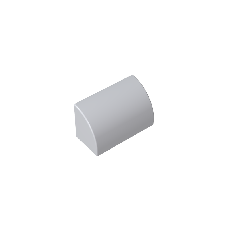 Brick Curved 1 x 2 x 1 No Studs - Color ID 92
