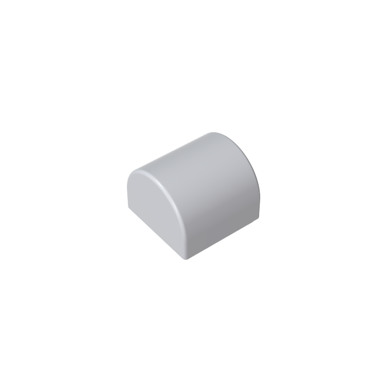 Brick Curved 1 x 1 x 2/3 Double Curved Top, No Studs - Color ID 92