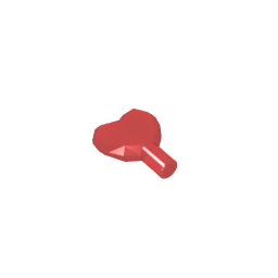 Rock - Heart Jewel with Shaft