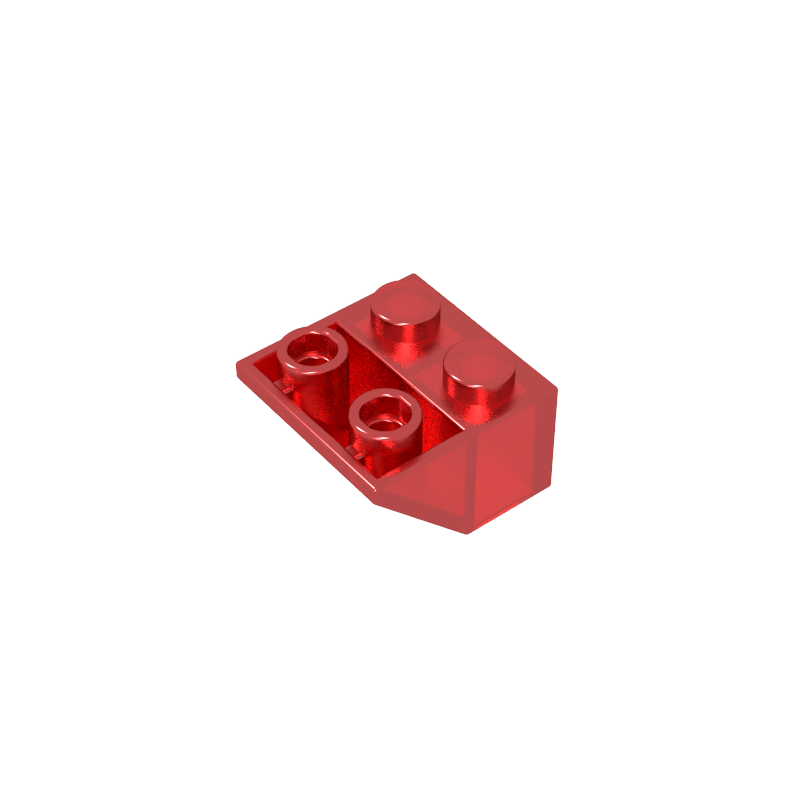 Slope Inverted 45° 2 x 2 [Ovoid Bottom Pin, Bar-sized Stud Holes]