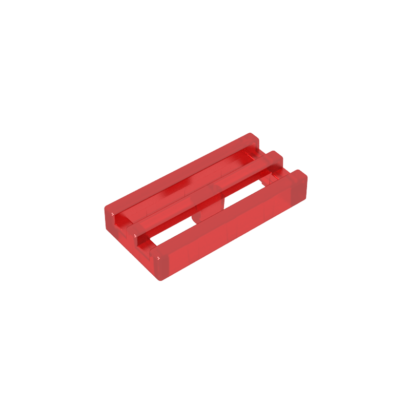 Tile Special 1 x 2 Grille with Bottom Groove