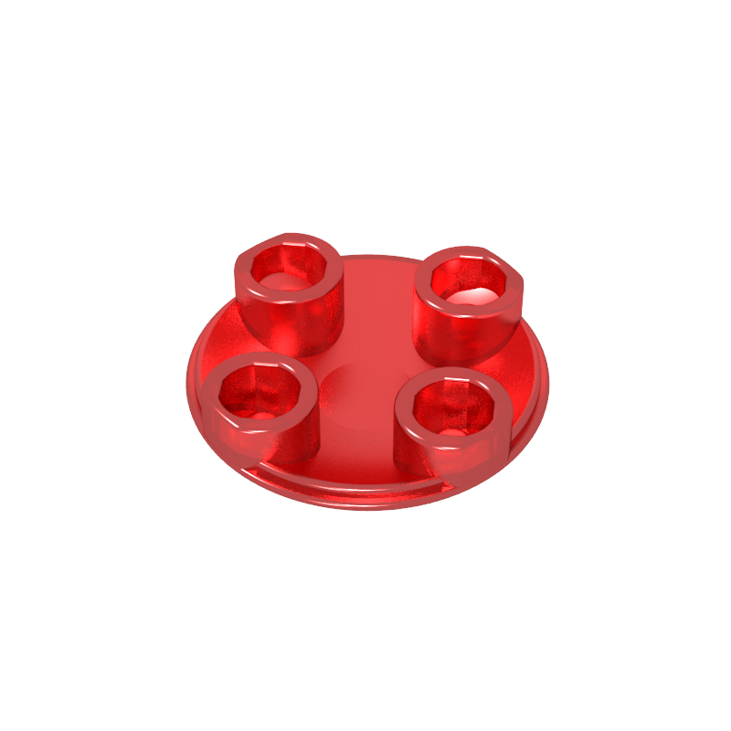 Plate Round 2 x 2 with Rounded Bottom [Boat Stud]