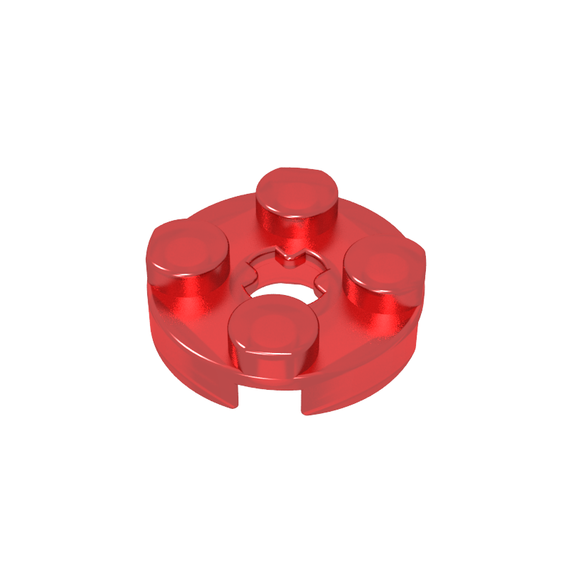 Plate Round 2 x 2 with Axle Hole Type 1 (+ Opening)