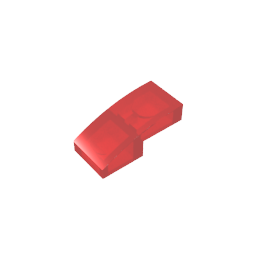 Slope Curved 2 x 1 No Studs [1/2 Bow]