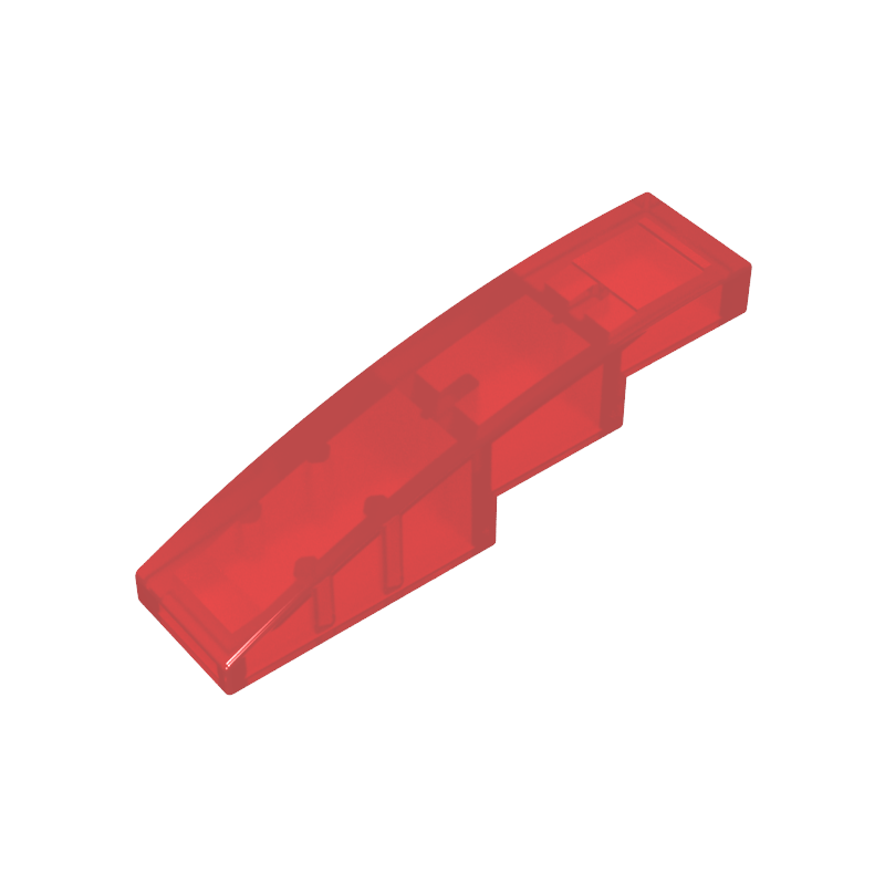 Slope Curved 4 x 1 No Studs [Stud Holder with Symmetric Ridges]