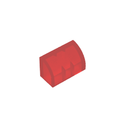 Brick Curved 1 x 2 x 1 No Studs - Color ID 110