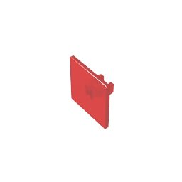 Road Sign Clip-on 2 x 2 Square [Thick Open O Clip] - Color ID 110
