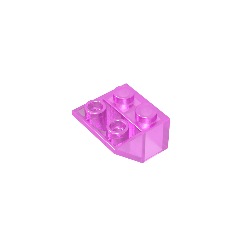 Slope Inverted 45° 2 x 2 [Ovoid Bottom Pin, Bar-sized Stud Holes]