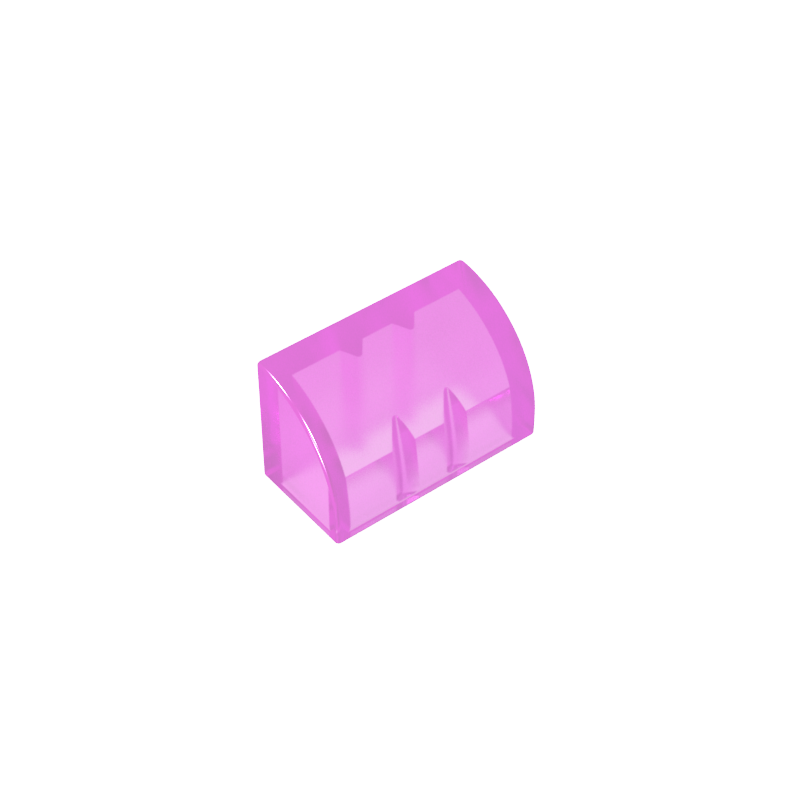 Brick Curved 1 x 2 x 1 No Studs - Color ID 111