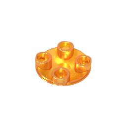 Plate Round 2 x 2 with Rounded Bottom [Boat Stud]
