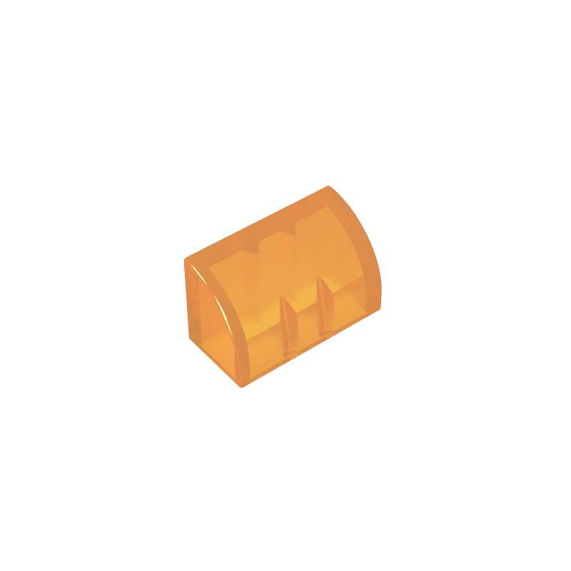 Brick Curved 1 x 2 x 1 No Studs - Color ID 120