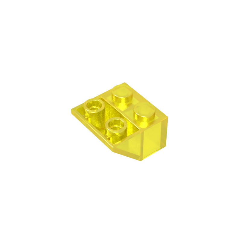 Slope Inverted 45° 2 x 2 [Ovoid Bottom Pin, Bar-sized Stud Holes]