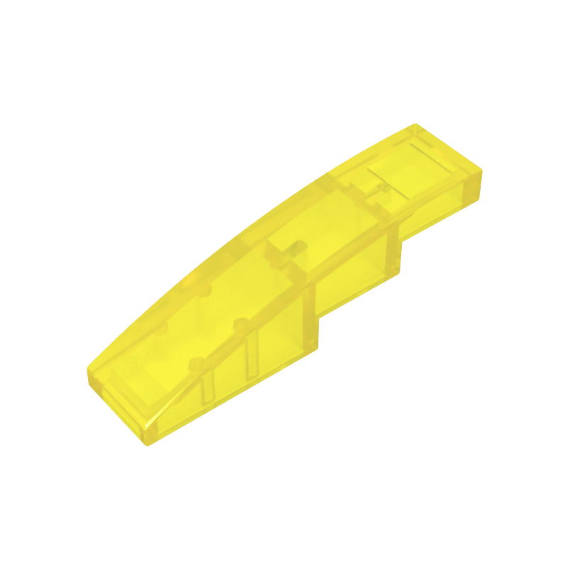 Slope Curved 4 x 1 No Studs [Stud Holder with Symmetric Ridges]
